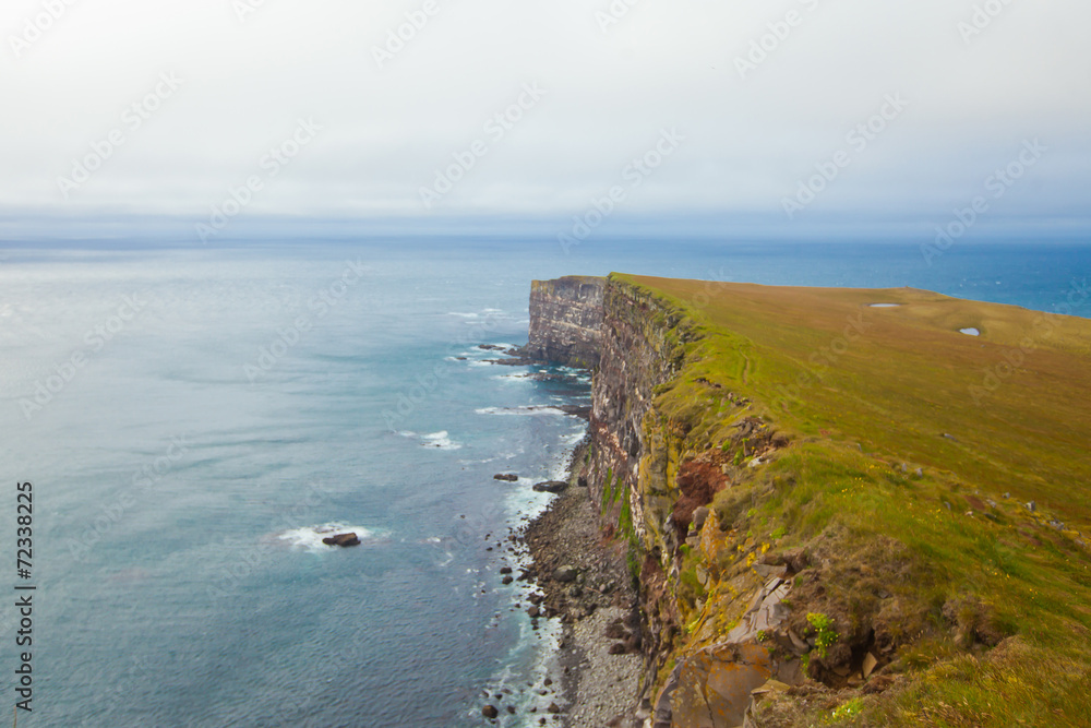 Beautiful vibrant view of the edge of the world, westernmost poi Beautiful vibrant view of the edge of the world, westernmost poi