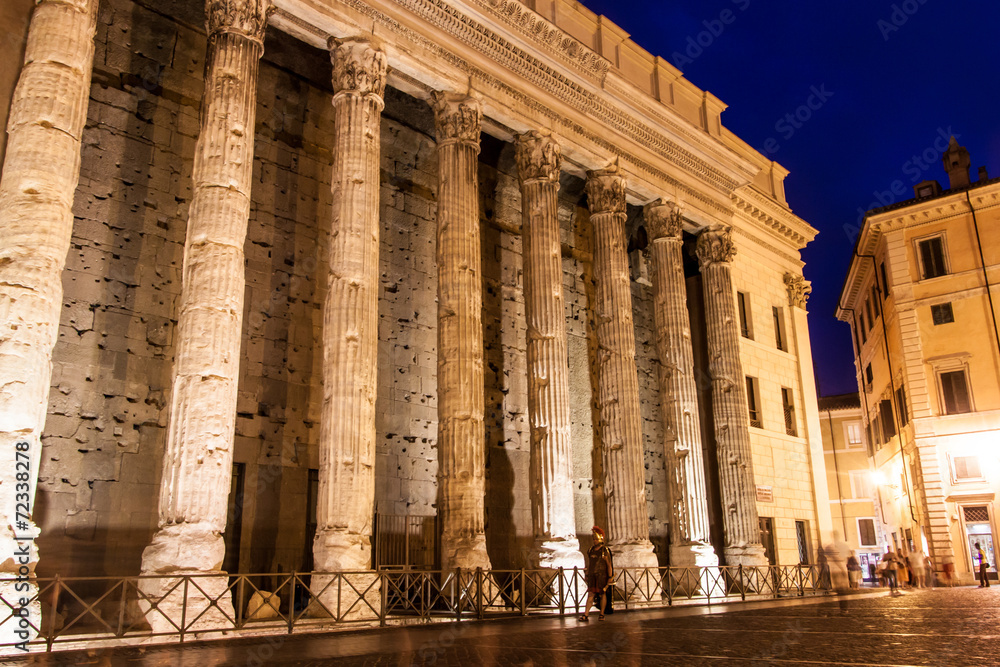 Temple of Emperor Adrian  in Rome