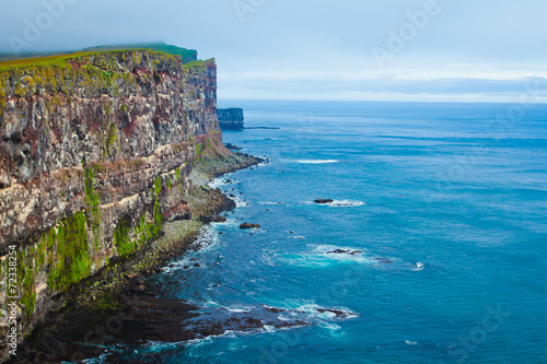 Beautiful vibrant view of the edge of the world, westernmost poi