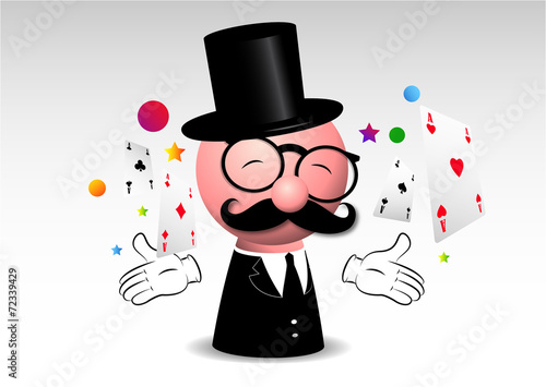 mago, prestigiatore, magia, carte, spettacolo