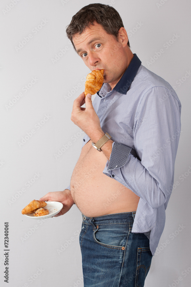 homme gros ventre Stock Photo | Adobe Stock