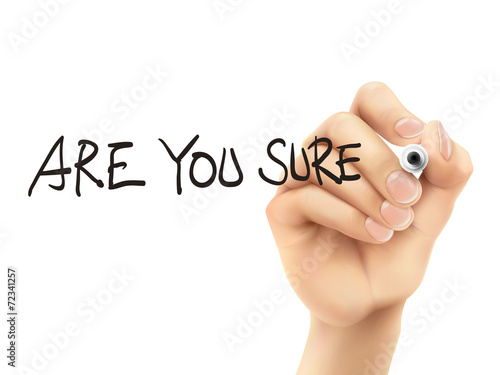 are you sure words written by 3d hand