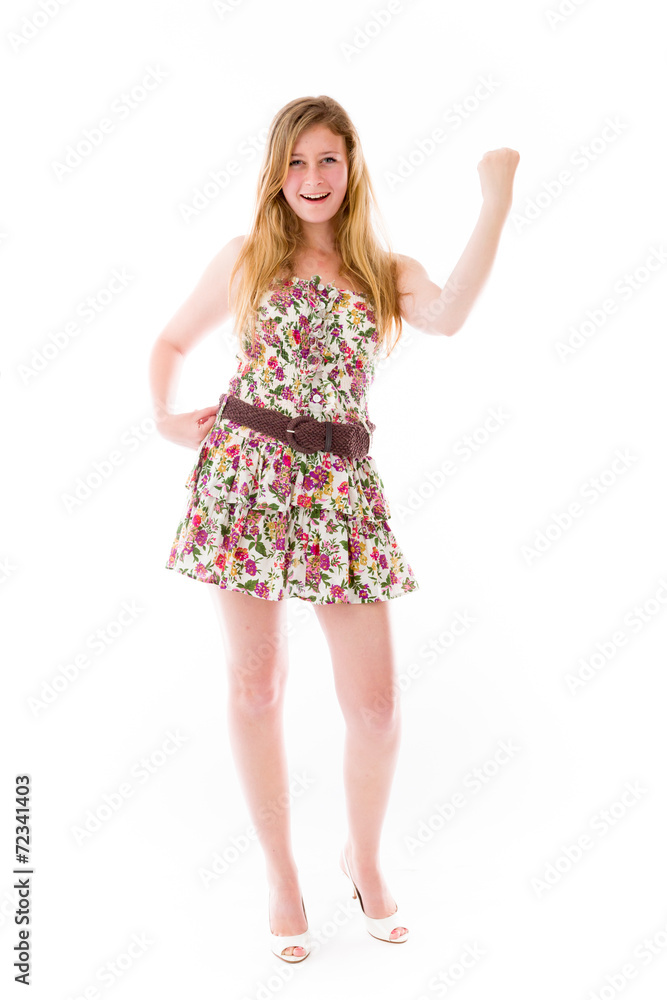 model isolated on white model isolated on white
