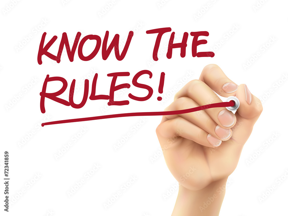 know the rules words written by 3d hand know the rules words written by 3d hand