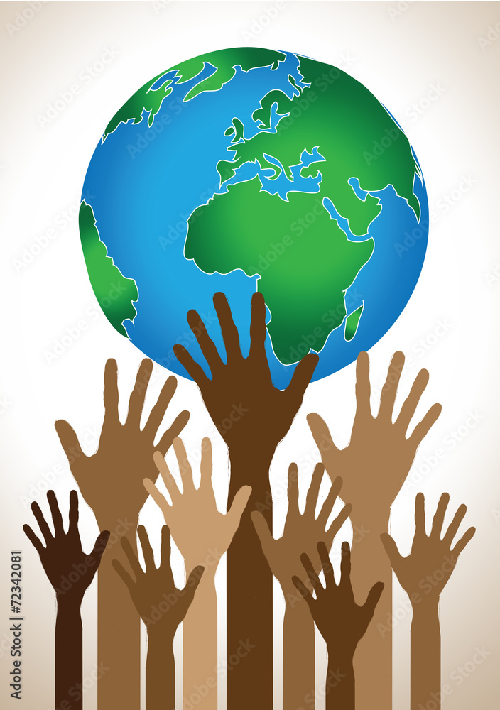 Hand Holding World and globe hands idea Hand Holding World and globe hands idea
