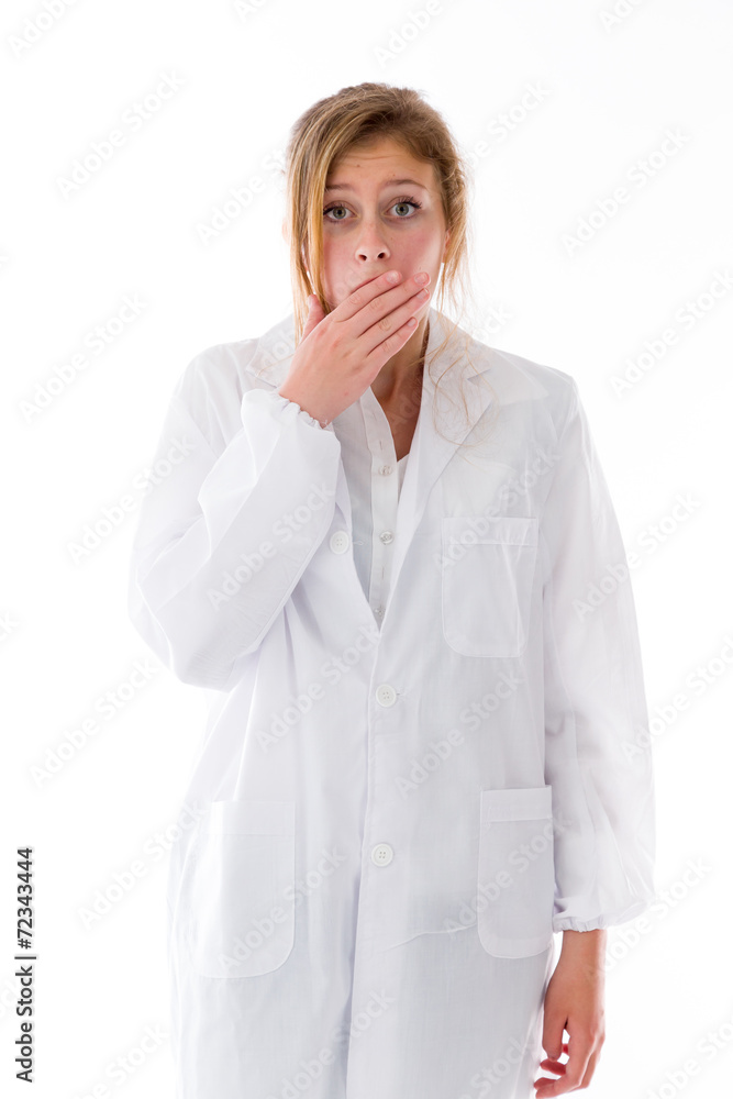 model isolated on plain background model isolated on plain background