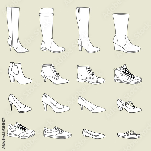 Damenschuhe, Schuhe