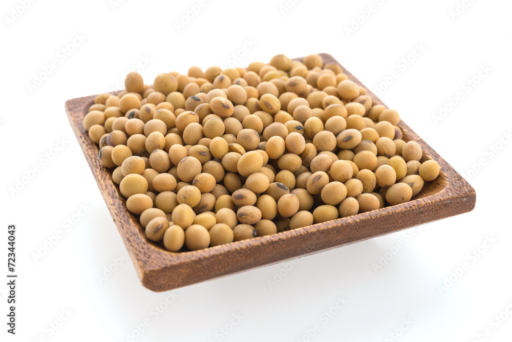 Soy beans isolated on white background Soy beans isolated on white background