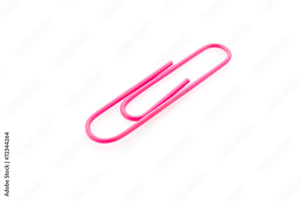 Paper clip isolated on white background Paper clip isolated on white background