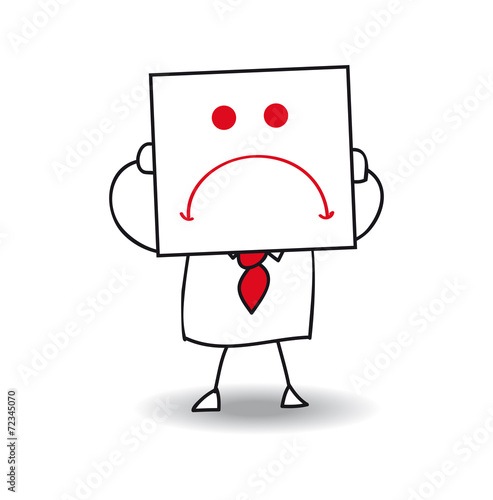 Unhappy businessman