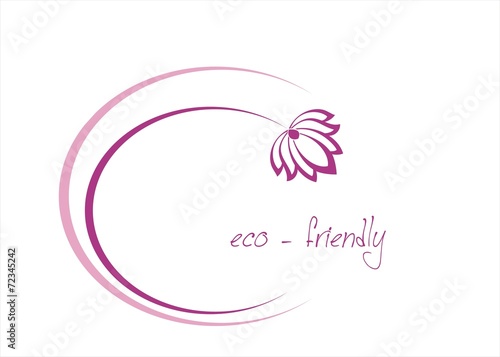 Fototapeta Naklejka Na Ścianę i Meble -  water lily , Buddha, Eco friendly business logo design