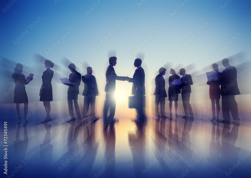 Business People New York Outdoor Meeting Concept Business People New York Outdoor Meeting Concept