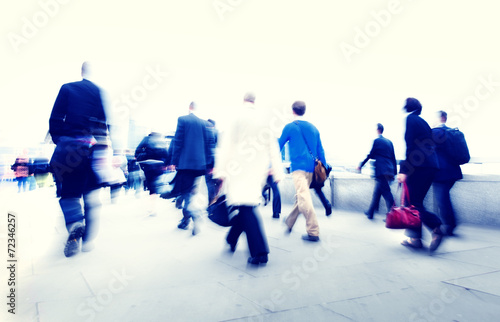 Business People United Kingdom Commuter Concept