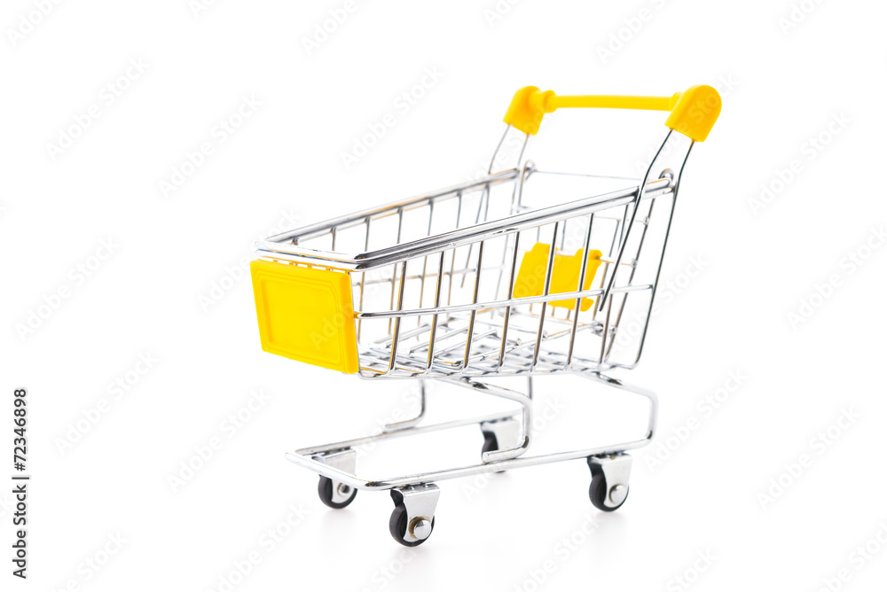 Shopping cart isolated on white background Shopping cart isolated on white background