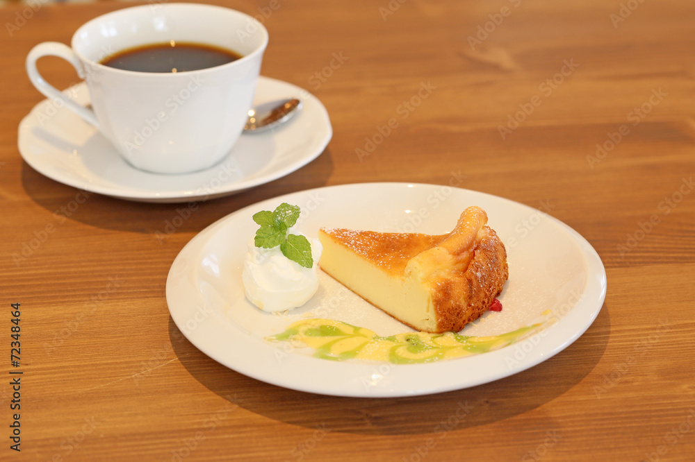 チーズケーキとコーヒー チーズケーキとコーヒー