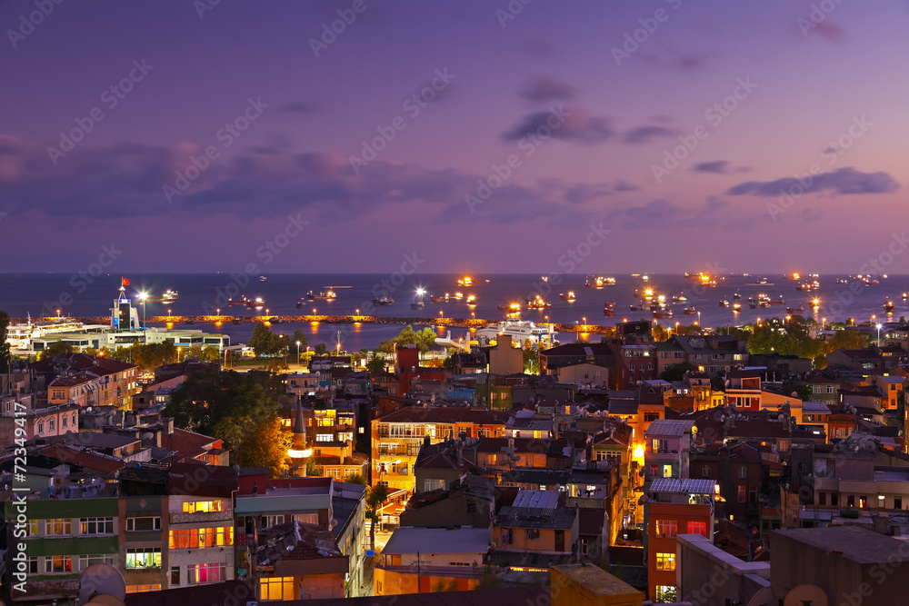 Naklejka premium Istanbul sunset