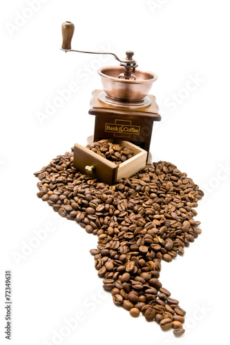 coffee grinder and coffee