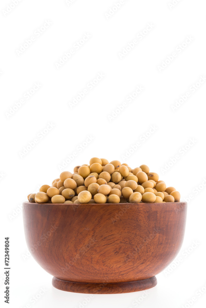 soy beans bowl isolated soy beans bowl isolated