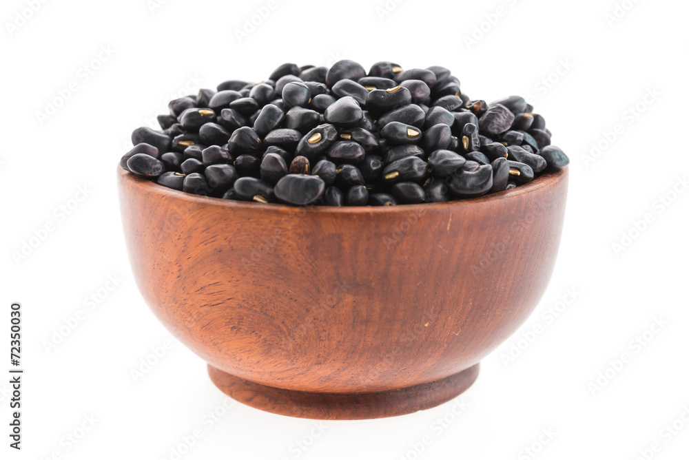 black beans bowl isolated black beans bowl isolated