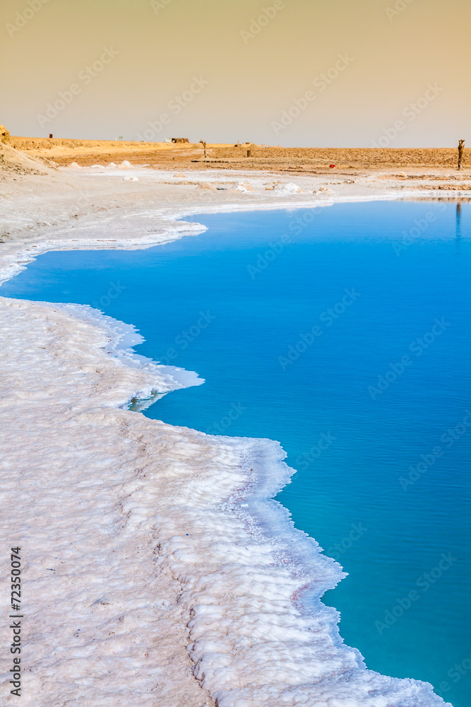 Chott el Djerid, salt lake in Tunisia