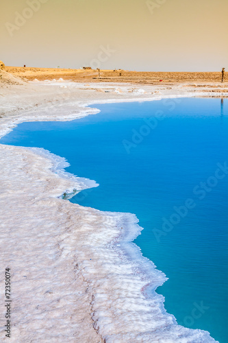 Obraz na płótnie Chott el Djerid, salt lake in Tunisia w salonie