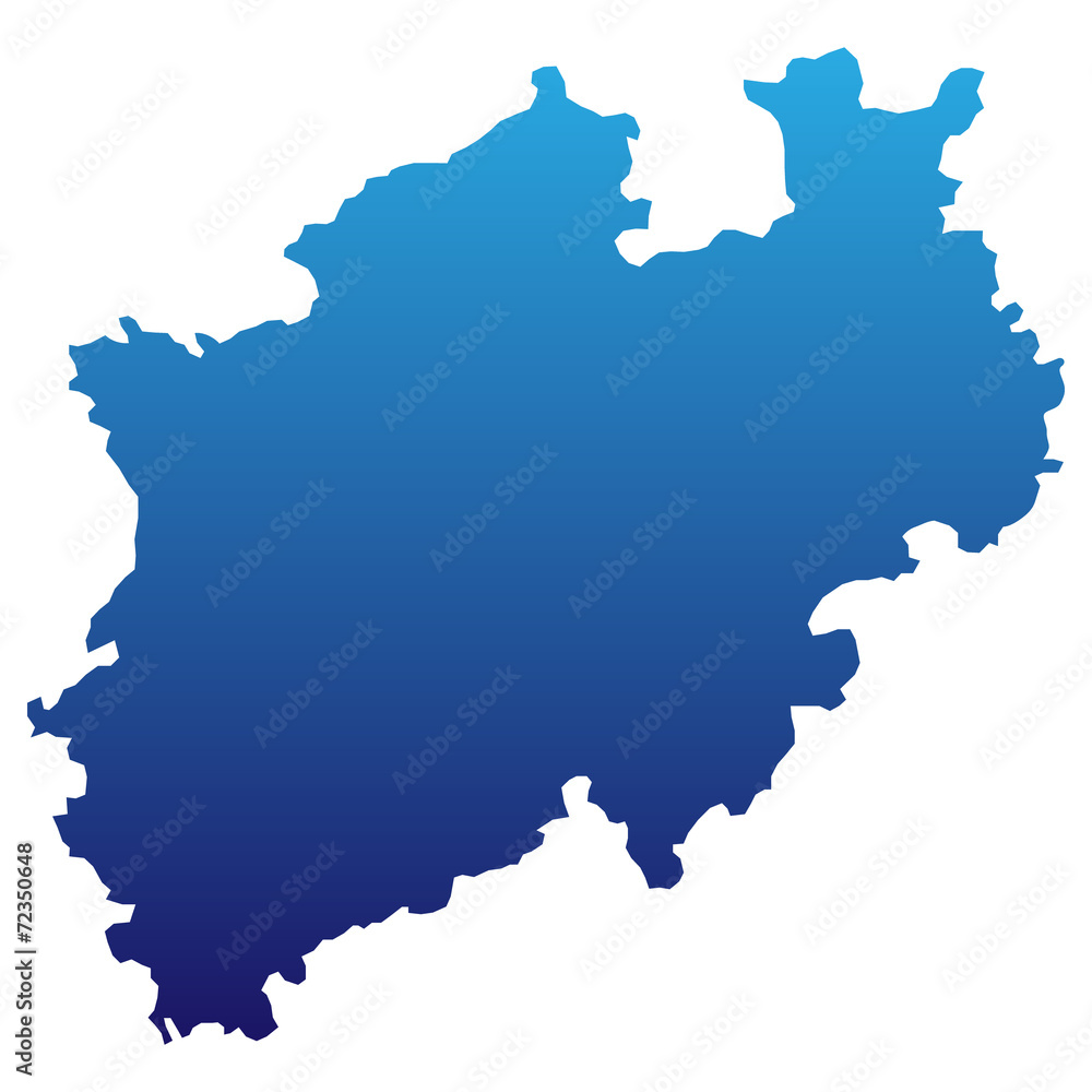 Nordrhein Westfalen in blau