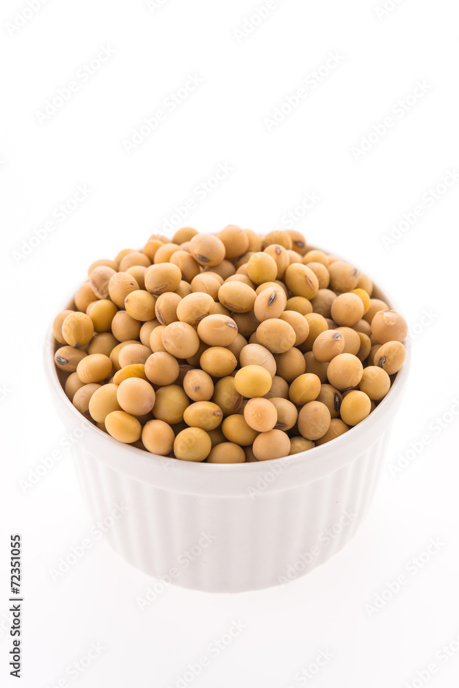 Soybean isolated on white background Soybean isolated on white background