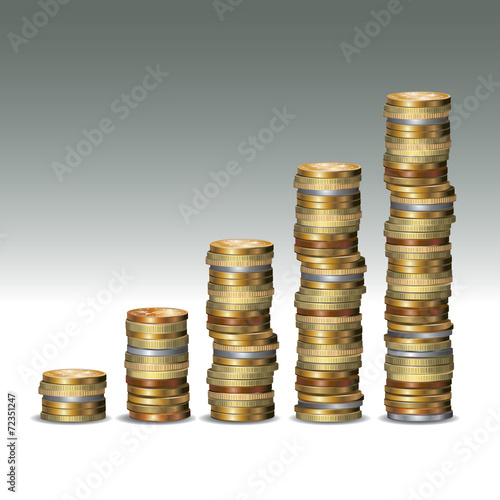 Stacks of coins