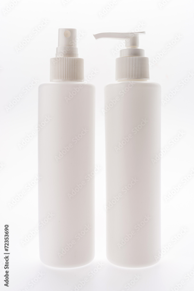 Cosmetic bottle isolated on white Cosmetic bottle isolated on white