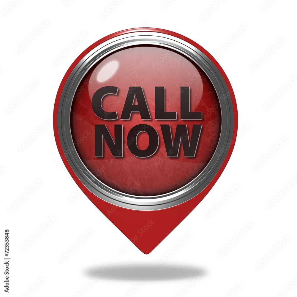 call now pointer icon on white background call now pointer icon on white background