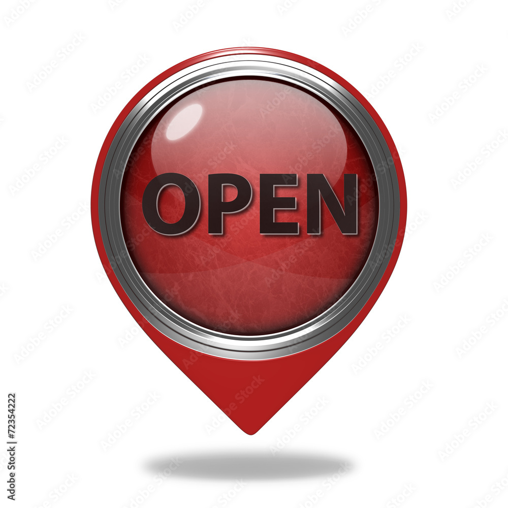 open pointer icon on white background open pointer icon on white background