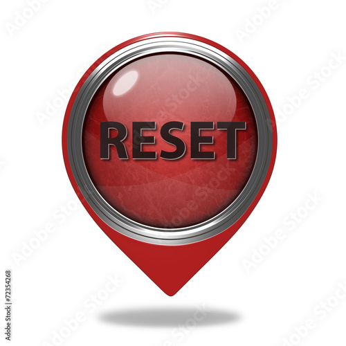 Obraz na płótnie reset pointer icon on white background