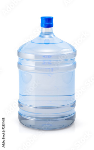 Big blue plastic cooler bottle