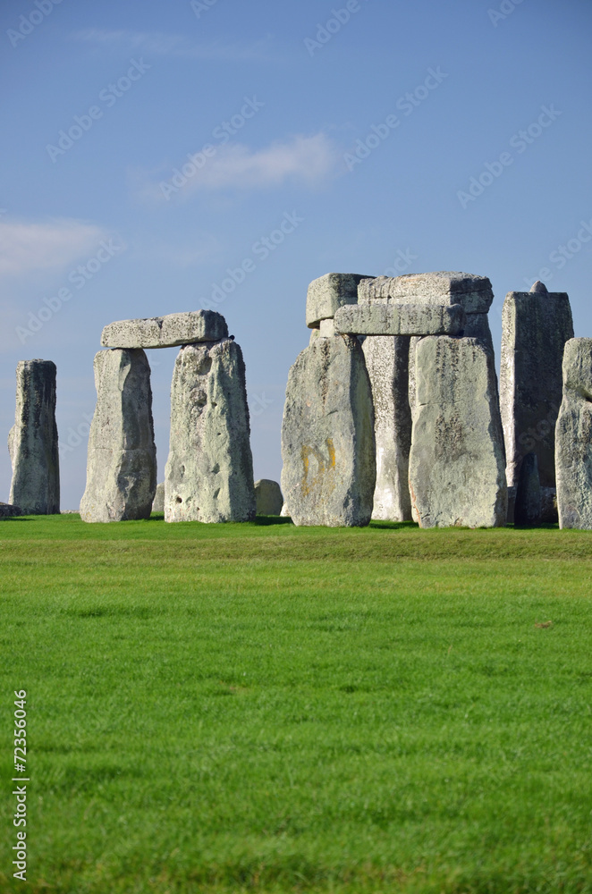 Naklejka premium stonehenge profile