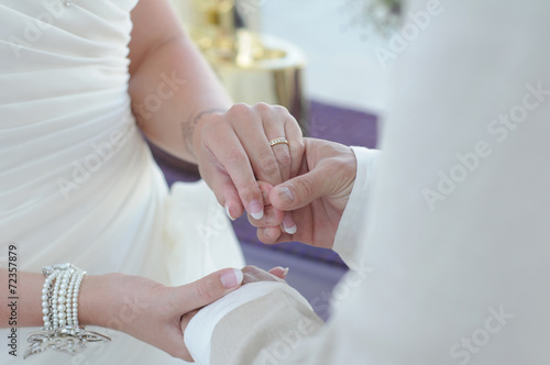 Wedding rings celebration