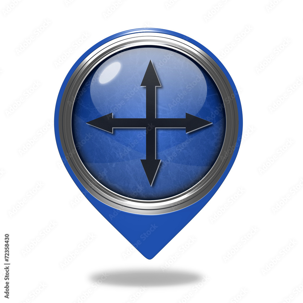 Arrow pointer icon on white background Arrow pointer icon on white background