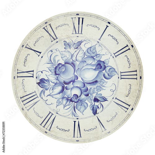 Vintage flower clock