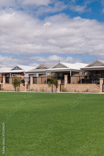 New Australian houses in a modern suburb