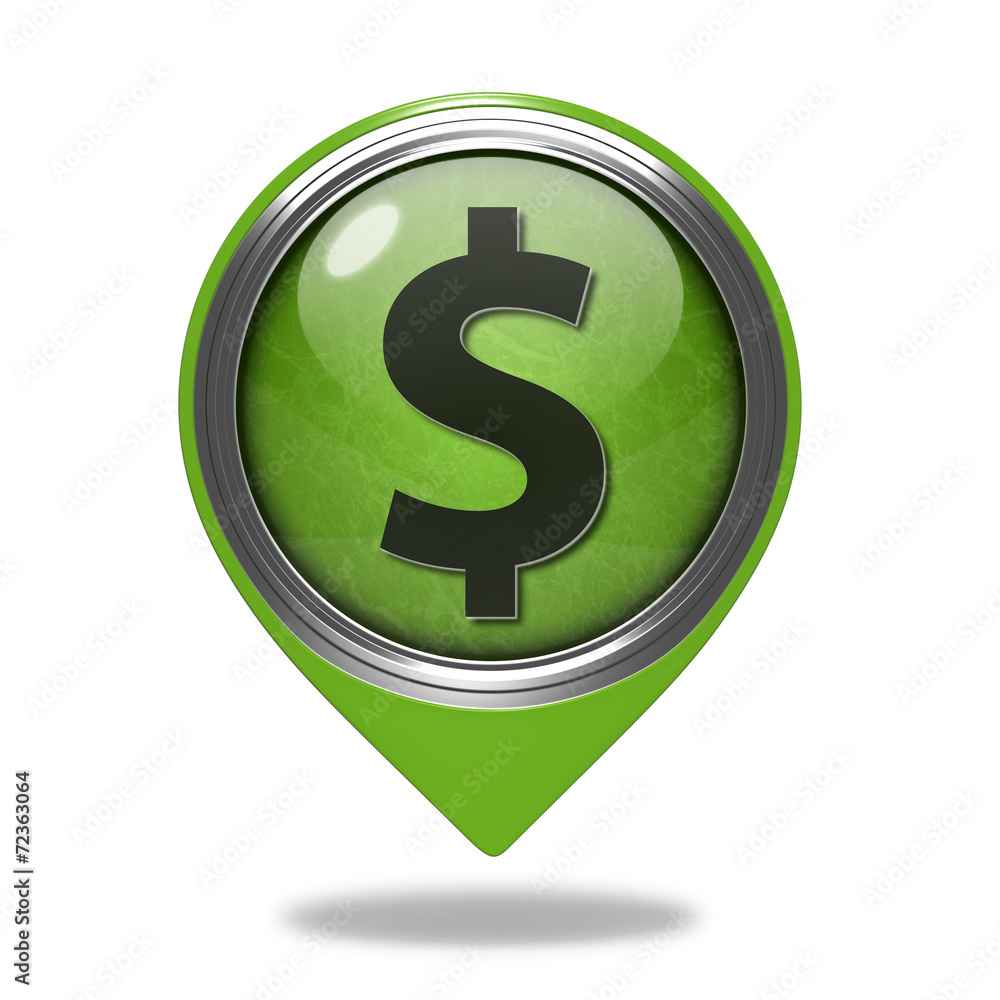 money pointer icon on white background money pointer icon on white background