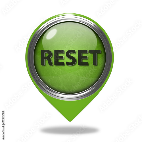 Obraz na płótnie reset pointer icon on white background
