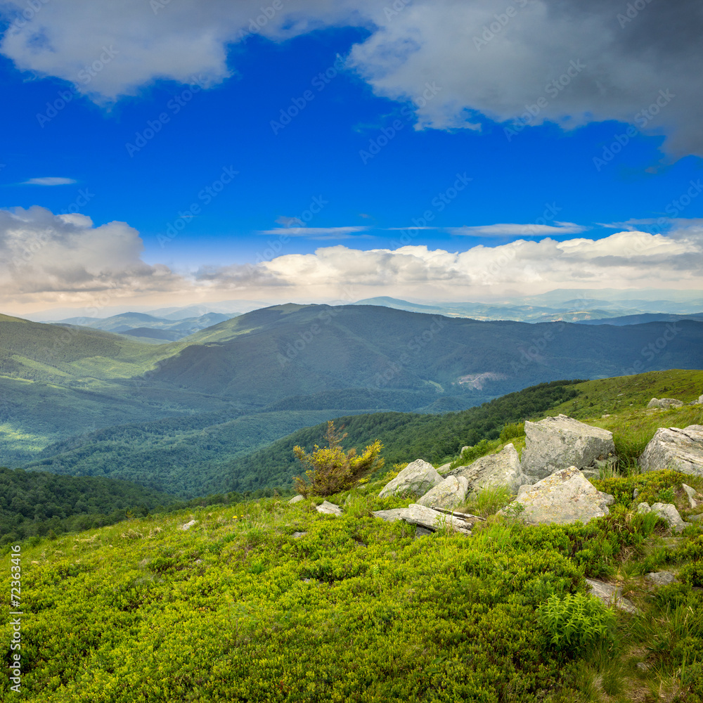Fototapeta premium boulders on mountain top