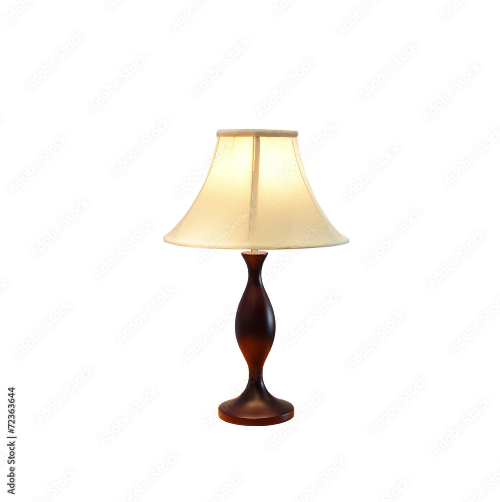 table lamp isolated on white background table lamp isolated on white background