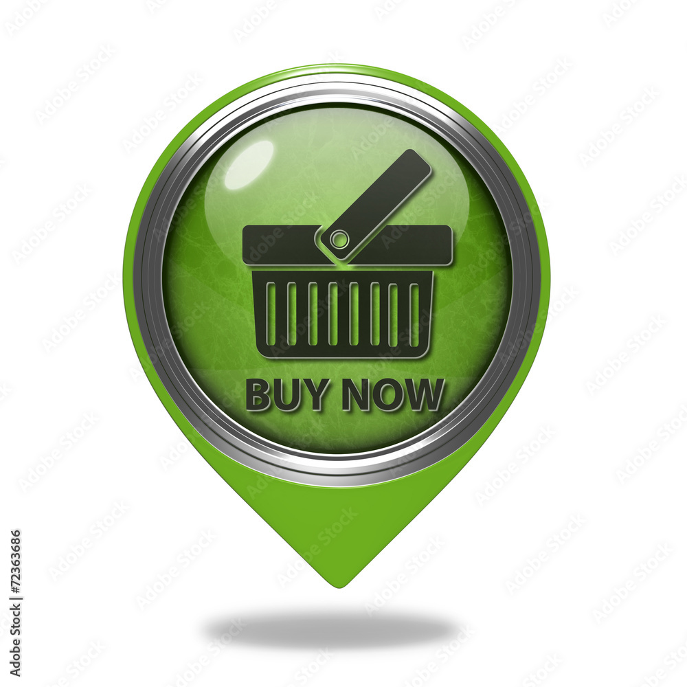 Buy now pointer icon on white background Buy now pointer icon on white background