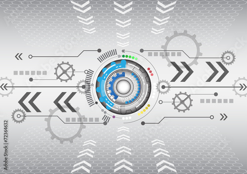 abstract futuristic circuit computer technology background