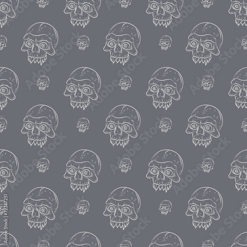 seamless pattern with skulls