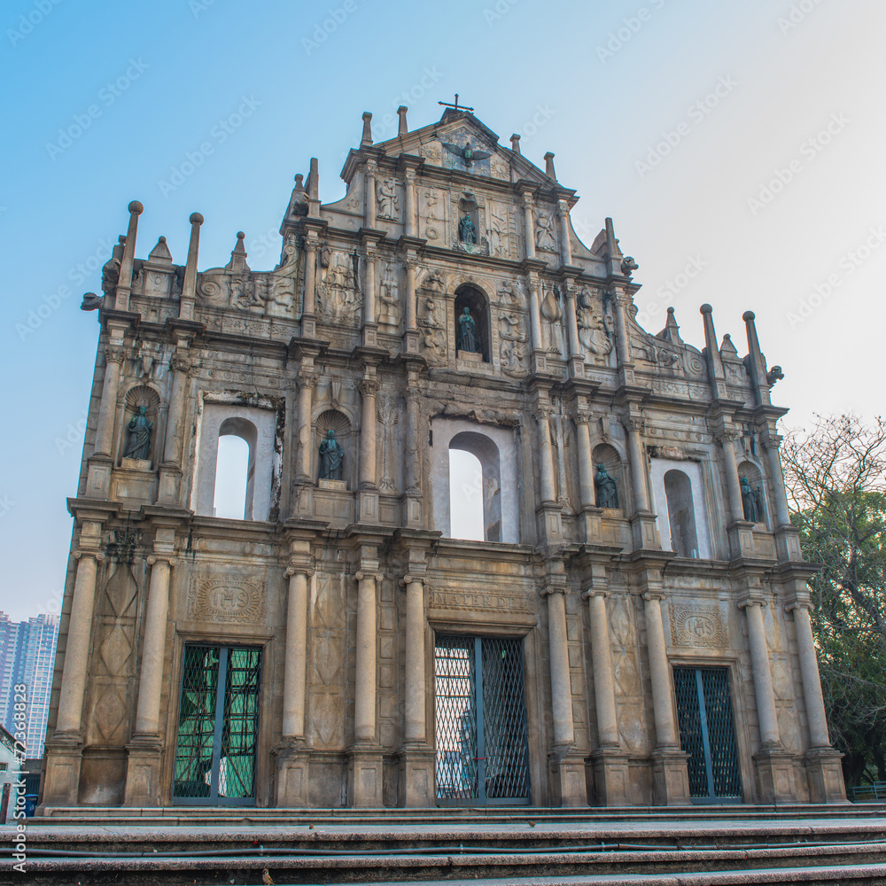 Ruins of St  Paul s - A famous tourist sightseeing in Macau