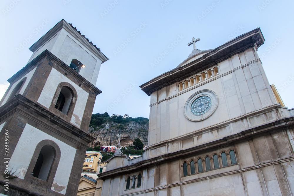 Church in a village Positano