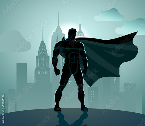 Superhero in City photo