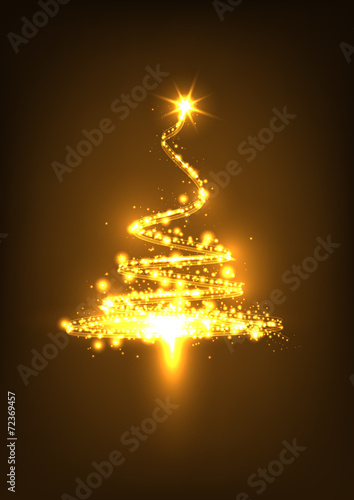 Weihnachtsbaum, abstrakt, glühend, funkelnd, Xmas, Tree, funken