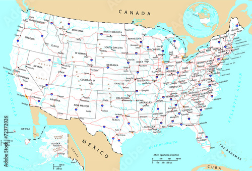 USA general map